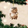 thumbnail image 3 of QHUDLV Cat Ornament Hanging Charm,Acrylic Dashboard Decor,Festive Kitten Accessory, 3 of 8