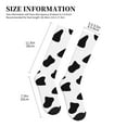 thumbnail image 2 of Compression Socks For Women And Men - Black White Cow Print Compression Socks Circulation For Workout, 2 of 2