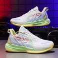 thumbnail image 2 of Win s Way Women's Low Top Mesh Training Sneakers, Basketball Style Athletic Walking Shoes with Arch Support, 2 of 4