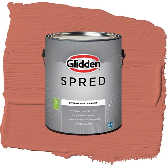 Glidden Spred Cajun Spice Interior Semi Gloss Paint & Primer 1 Gallon