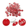 thumbnail image 4 of KAKOWELY key identifiers 100Pcs Convenient Key Tags Number from 1 to 100 Sauna Storage Number Tags1.18"X1.18"X0.08", 4 of 4