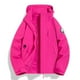 thumbnail image 1 of Chaquetas y abrigos casuales con capucha de manga larga para mujer, moda de color sólido, manga larga, bolsillo, cremallera, chaquetas impermeables para exteriores, abrigo cortavientos, blusa de polié, 1 of 3