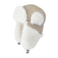 thumbnail image 3 of Winter Thickened Hat Women's Outdoor Windproof Earflap Hat Winter Trooper Hats for Men Winter Hat Ears Women Thermal Retention Hat for Men Men Caps Hats Winter Windproof Hat Hat Suitcase Travel Rabbit, 3 of 4
