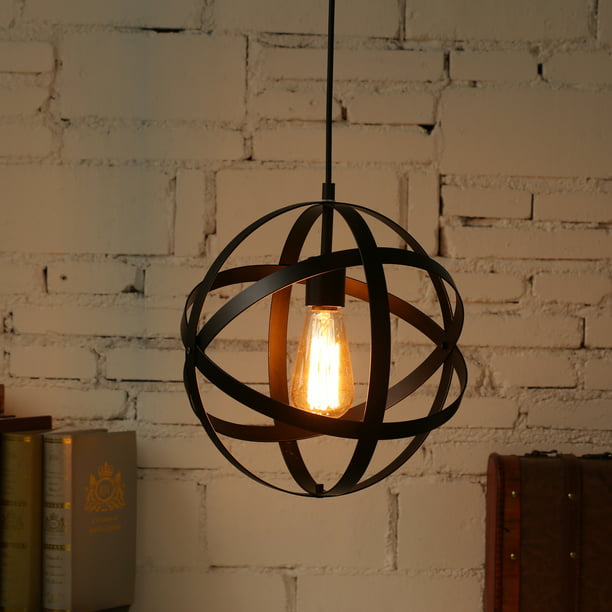 Metal Pendant Light Spherical, Globe Pendant Light Fixtures For Kitchen
