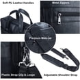 thumbnail image 2 of Bolso Bandolera Seyfocnia Piel Hombre 15.6 Pulgadas Portafolios Computadora Portátil Negro, 2 of 5