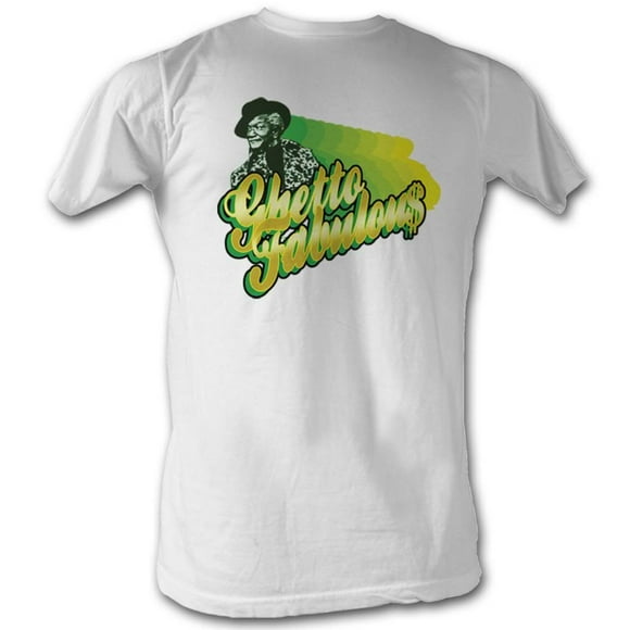 Redd Foxx Icônes Ghetto Fabuleux Adulte T-Shirt à Manches Courtes