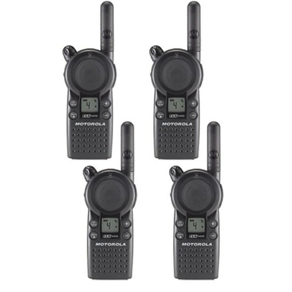Motorola CLS 1410 4 Pack- UHF 1 Watt 4 Channel Radio