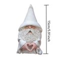 thumbnail image 3 of Dedo de gesto de amor mago blanco gnomo dedo medio jardín césped ornamento estatua Decoración kaili Sencillez, 3 of 3