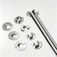 thumbnail image 4 of Closet Rod End Support Bracket, Dienrx Stainless Steel Shower Curtain Rod Holder With Mounting Screws, U‑Shaped Rod Bracket For Wardrobe, Bathroom And Home Use, 4 of 7