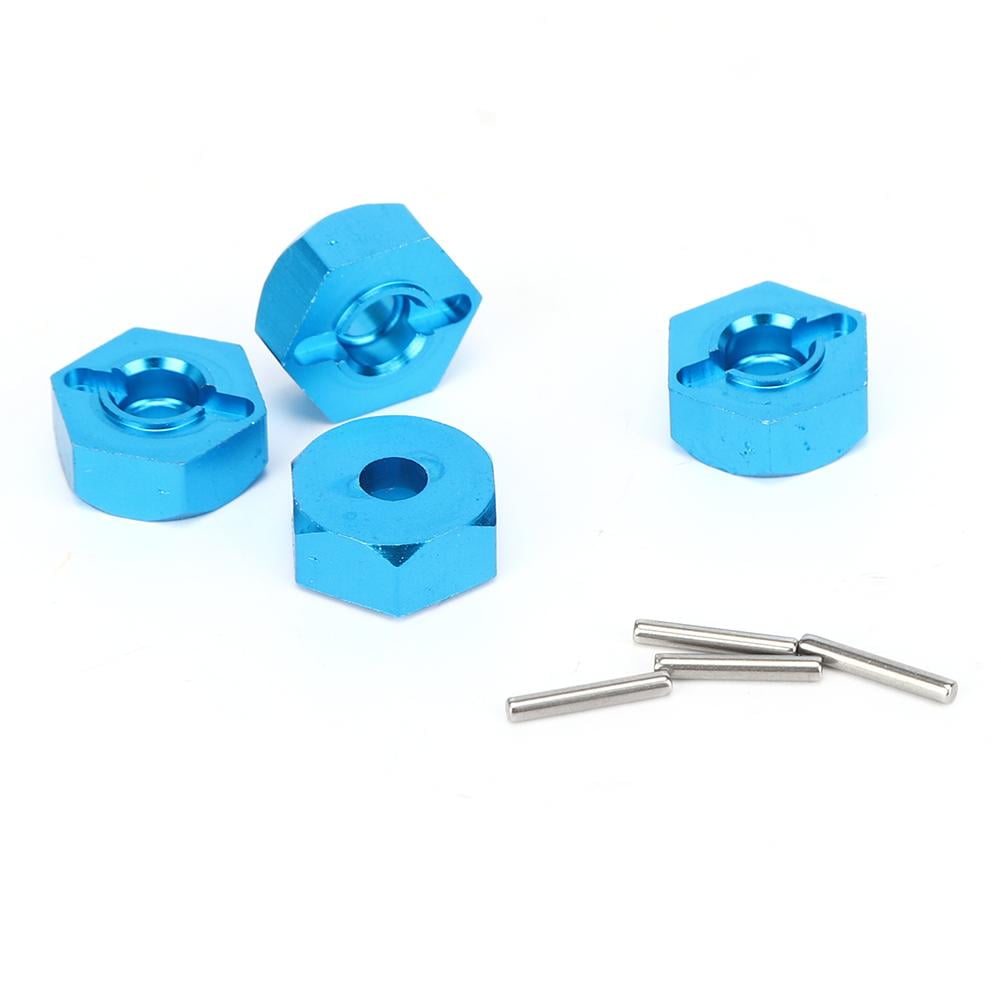 5 mm Wheel Hex Mount Hubs écrou avec pins Fit pour WLtoys 1/14 144001 RC voiture bleu ❤ B