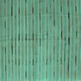 thumbnail image 1 of Ahgly Company Machine Washable Indoor Square Southwestern Turquoise Blue Country Area Rugs, 8' Square, 1 of 4