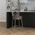 thumbnail image 3 of Hillsdale Hutchinson Swivel Counter Height Stool, Pewter, 3 of 17
