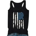 thumbnail image 2 of Uooqdmx Patriotic Shirts for Women, Red White and Blue Tank Top Women, American Flag Tank Top Women, Independence Day Tank Tops for Women, Fourth of July Outfit Women, Black L, 2 of 4