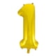 thumbnail image 2 of Unique Party - Globo Numérico Diseño Purpurina (Oro), 2 of 7