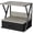 Grey, variant on Brown 2 Tier Desktop Printer Stand Multi-purpose Organizer