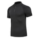 thumbnail image 5 of Ceisia Men's Sports T-shirt | Slim Fit Short Sleeve Mesh Texture T-shirt | Breathable Quick-drying Half-zip (Solid Colors) Gift, 5 of 7