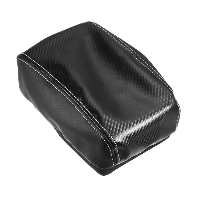 Funda para el reposabrazos del asiento de la consola central del automóvil para Subaru Forester 2019-2023 de cuero sintético negro