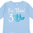 thumbnail image 4 of Inktastic 3rd Birthday Mermaid Party Girls Long Sleeve Toddler T-Shirt, 4 of 5