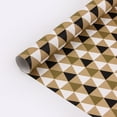thumbnail image 1 of Classical Geometric Gift Wrapping Paper for Men Women, 10 Pieces Folded Flat Triangles Pattern Wrap Paper for Birthday Christmas Graduations, 1 of 5