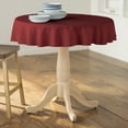 thumbnail image 2 of LA Linen Polyester Poplin Tablecloth 51-Inches Round, Burgundy, 2 of 2