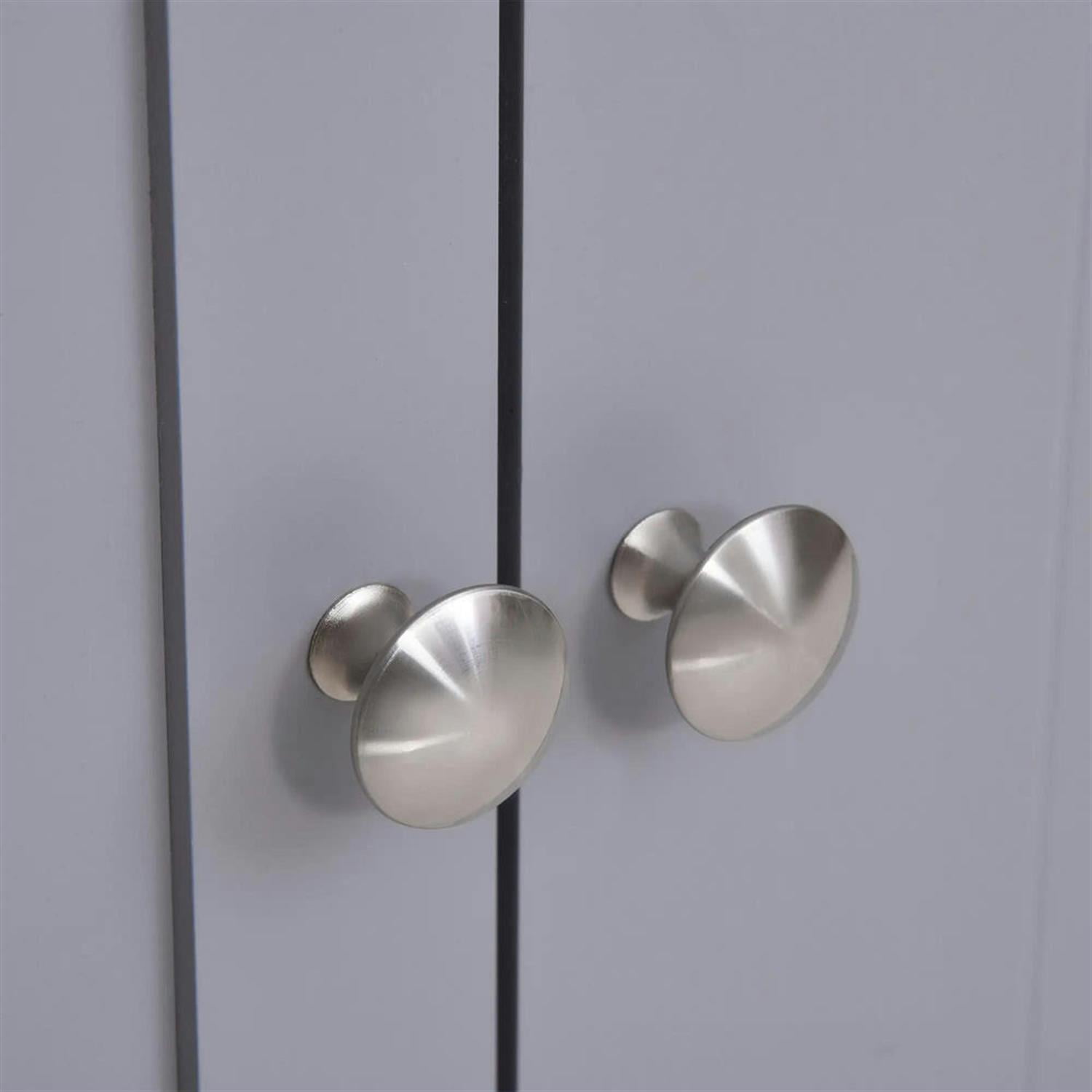 Demi Bonn 23" Bathroom Vanity with U-Shape Cut-Out and Adjustable Internal Shelf, Pedestal Sink 2-Door Cabinet, Under Sink Cabinet, White & Gray