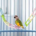thumbnail image 6 of perfeclan Wooden Bird Ladder Bridge Sturdy Wood Perch Toy Flexible Bird Gym Parrot Stand Activity Center for Cockatiels Squirrel Canary Budgie 10 Ladders, 6 of 9