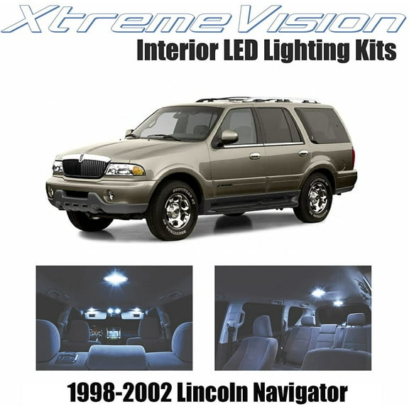 Xtremevision Interior LED for Lincoln Navigator 1998-2002 12 Pieces Cool White Interior LED Kit Installation Tool