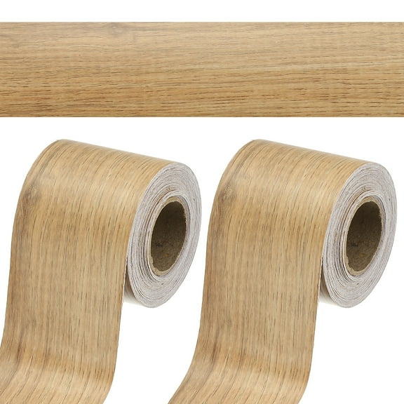 2 Inch x 66ft Wood Grain Repair Tape, Self Adhesive Realistic Textured Repair Tape Patch for Floor Door Table Cabinets Desk, Gray Oak