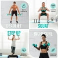 thumbnail image 2 of Yes4All 12lb Pair of Vinyl Hexagon Dumbbells - Dumbbells Set of 2 Hand Weights for Home Gym & Strength Training (2-15 lbs Weight Options) - Baltic, 2 of 5