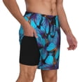 thumbnail image 2 of Fuzoiu Blue Butterflies Print Men's Swim Shorts,Quick-Dry Double-Layer Swim Trunks,Board Trunks,Beach Shorts Swimwear Bathing Suits-XX-Large, 2 of 6