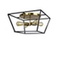 thumbnail image 4 of CHLOE Lighting Farmhouse-Style Two-Toned 4 Light Ceiling Flush Fixture 18" Wide, 4 of 4