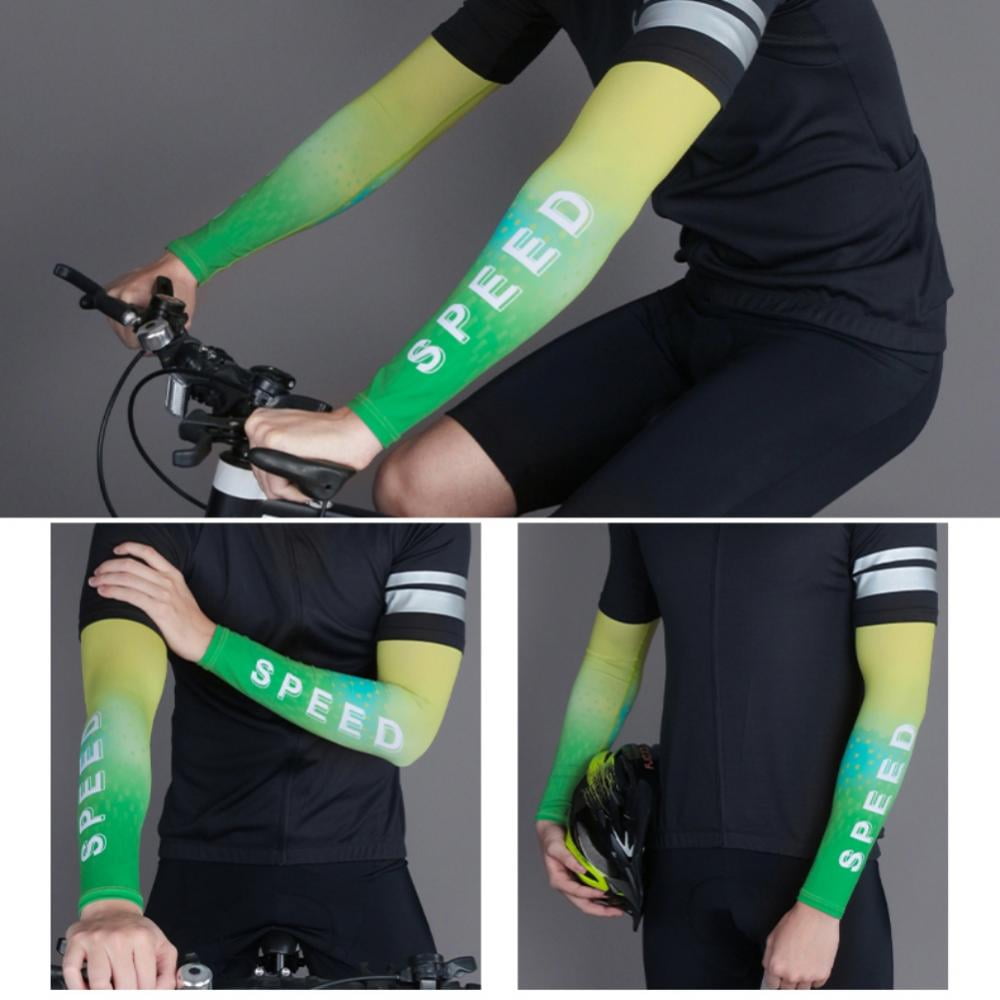 1Pair Outdoor Sports Cooling Arm Sleeves for Cycling Basketball Football Running 