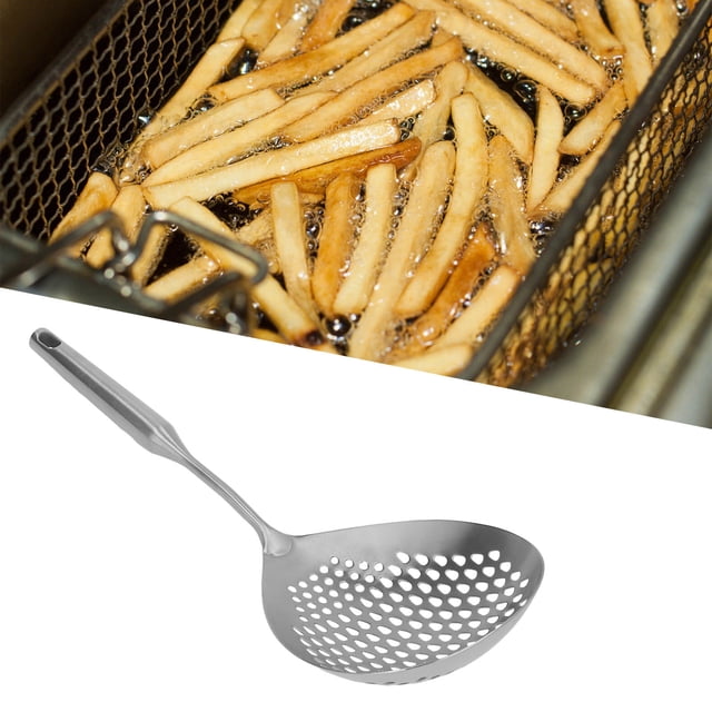 Cuchara Ranurada Colador de Acero Inoxidable Cucharón para Cocinar Freír en Profundidad Desnatador de Metal Araña con Largo Cocina Casera Colador Cuchara ANGGREK Otros