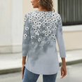 thumbnail image 4 of KLHDSF 3/4 Sleeve Tops for Women Basic Crew Neck Spring Blouses Casual Fit Fall T Shirts 2026 Gray L, 4 of 5