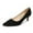 Black, variant on Women's Closed Toe Pumps Snakeskin Slip on Block Low Chunky Heel Business Party Office Dress Shoes
