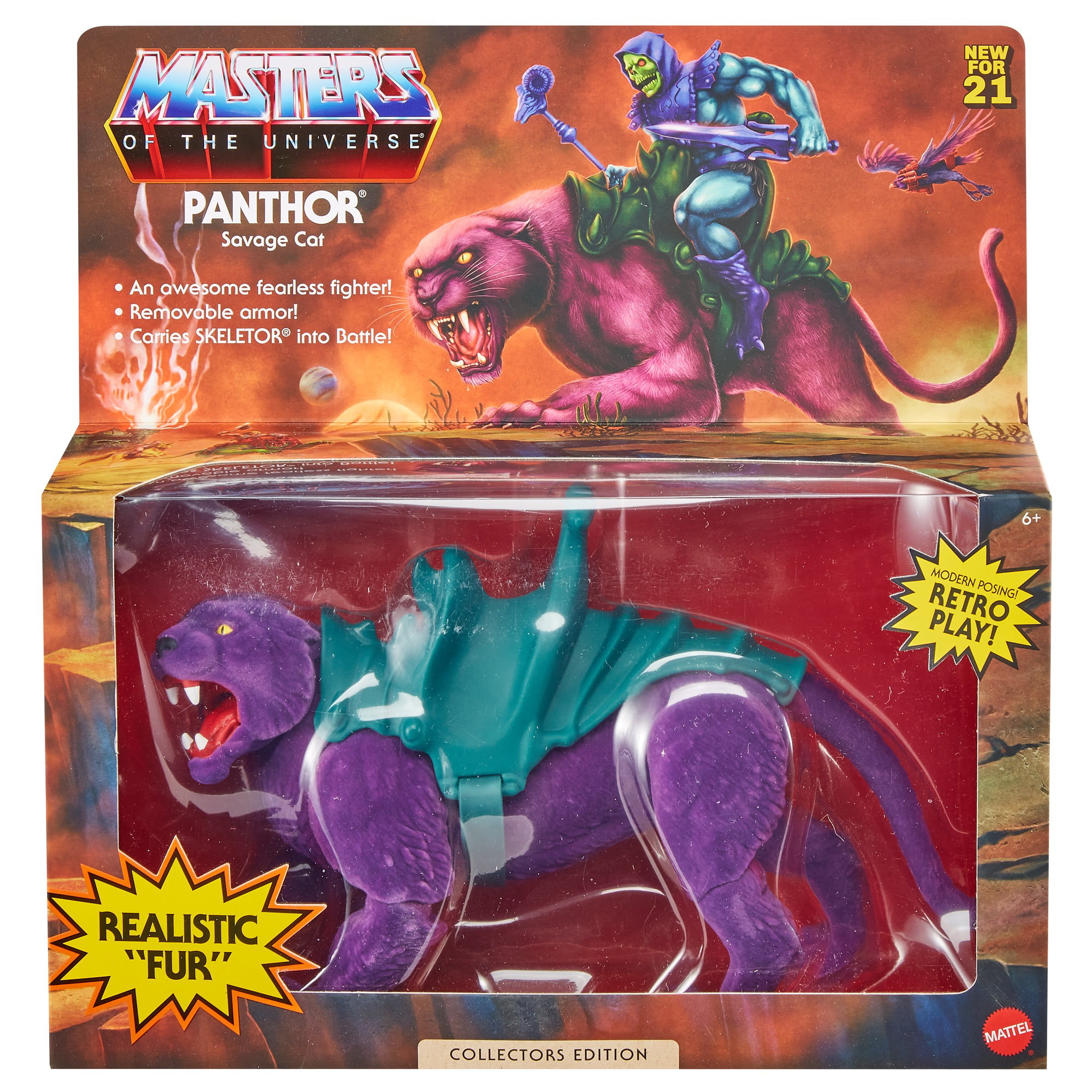 Masters Of The Universe Origins Panthor Flocked Exclusive MotU Neu & OVP MOC 