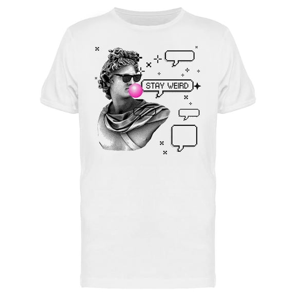 Marble Sculpture Vaporwave  T-Shirt Men -Image by Shutterstock, Male x-Large