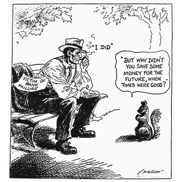 Cartoon Great Depression 1932 A Wise Economist Asks A Question Pulitzer