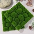 thumbnail image 2 of FOMIYES Wall Decor 2Pcs Green Plastic Artificial Moss Wall Panels for Micro Landscape 11.8X11.8X1.2In, 2 of 8