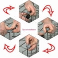 thumbnail image 4 of DD61-00222A(Lot de 8) Roues de Rail de Support Central pour Lave-Vaisselle de Remplacement pour Samsung, 4 of 5