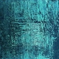 thumbnail image 1 of Ahgly Company Indoor Square Oriental Turquoise Blue Industrial Area Rugs, 5' Square, 1 of 4