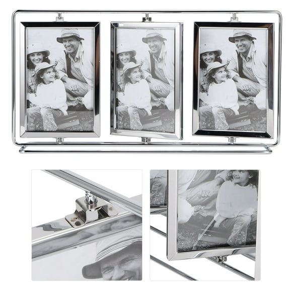 Rotating Picture Frame Stand, Large Size Family Picture Frame 6 Photos For Business Gifts