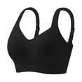 thumbnail image 3 of Women's Jelly Soft Wireless Push Up Bra,Full Supportive Coverage Lift Back for Older Women Black 2XL, 3 of 6