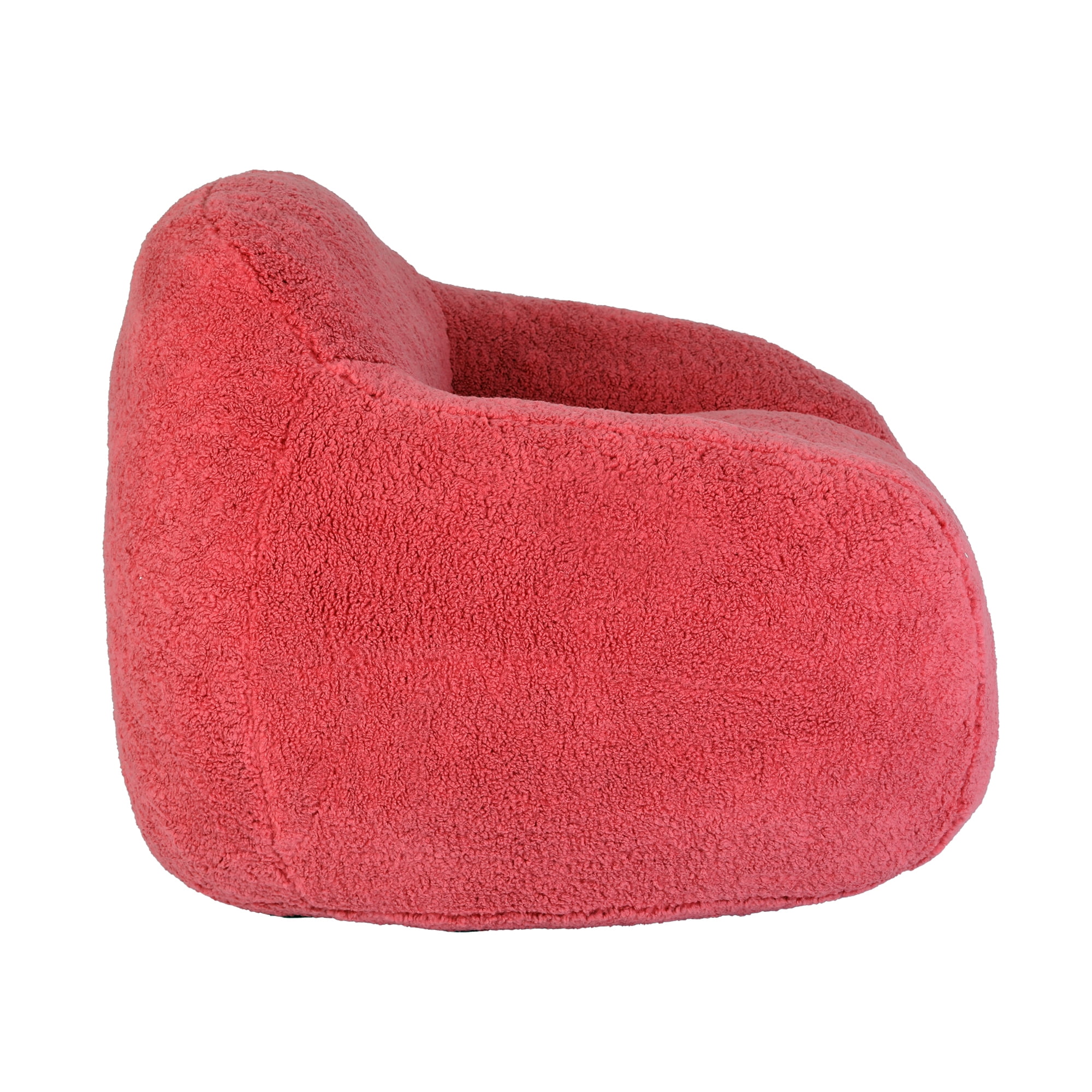 Jopath Bean Bag Chair, Bean Bag Sofa for Adults Comfy Beanbag Giant Bean Bag Couch with Armrest Large for Gaming Reading Living Room Bedroom Apartment Rose Red