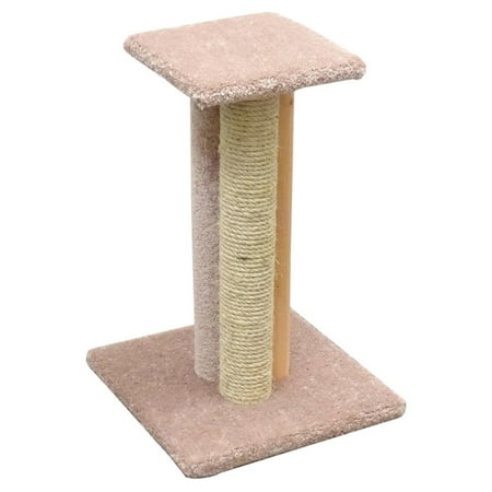 New Cat Condos Premier Triple Cat Scratcher-Color:Beige