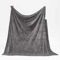 thumbnail image 3 of Great Bay Home Velvet Plush Fleece Reversible Sherpa Warm and Cozy Throw  (50" x 60" Throw, Frost Grey), 3 of 5