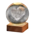 thumbnail image 4 of Luz nocturna de bola de cristal 3D con base de madera, lámpara de mesa, esfera de cristal para el hogar, cumpleaños, regalos creativos, niños y niñas 6 cm de diámetro, 4 of 8