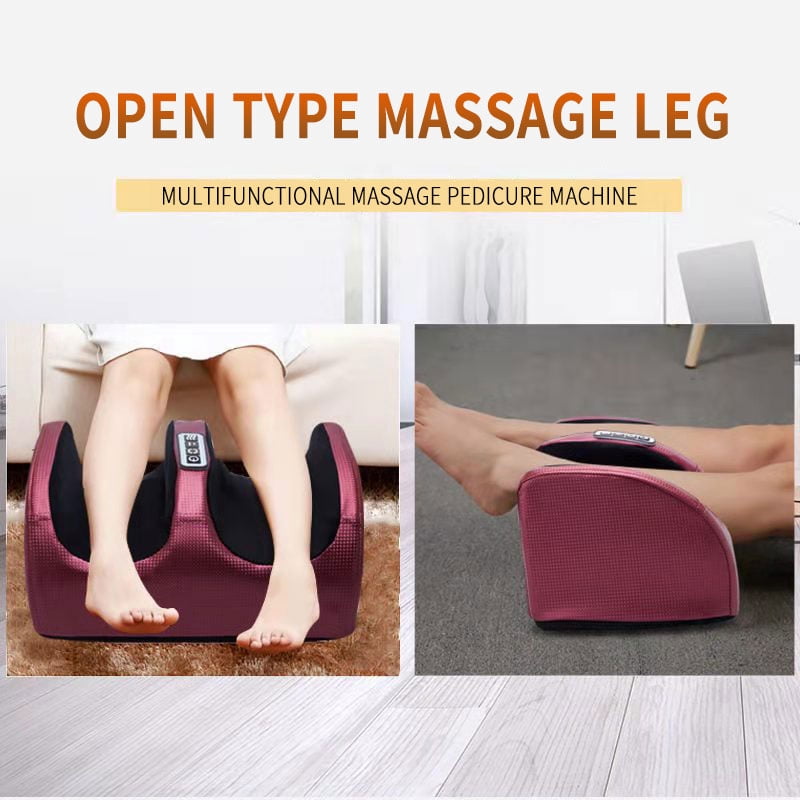 Miserwe Acupressure foot massager with heating, electric foot massager, calf massager with massage rollers, deep kneading circulation, the best gift for family, Christmas present