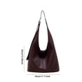 thumbnail image 3 of Bolso de hombro casual para mujer, Bolso de compras de cuero PU, Bolso bandolera con monedero, 3 of 8