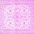 thumbnail image 1 of Ahgly Company Indoor Square Medallion Pink Traditional Area Rugs, 6' Square, 1 of 4